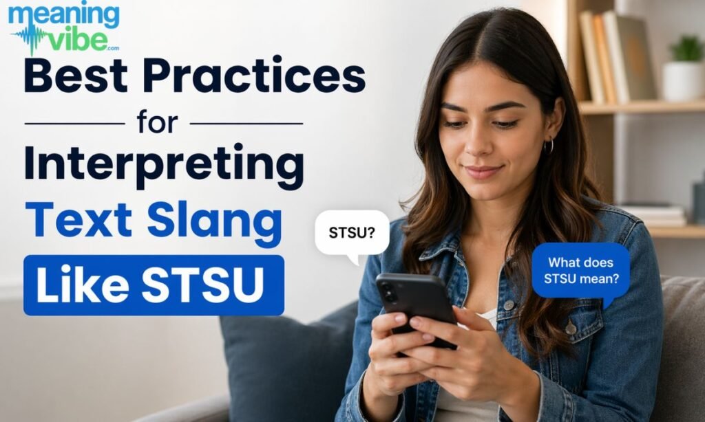 Best Practices for Interpreting Text Slang Like STSU