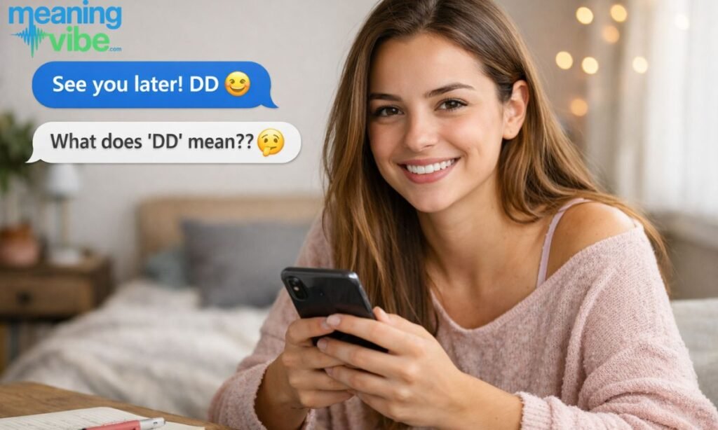 DD meaning in text from a girl