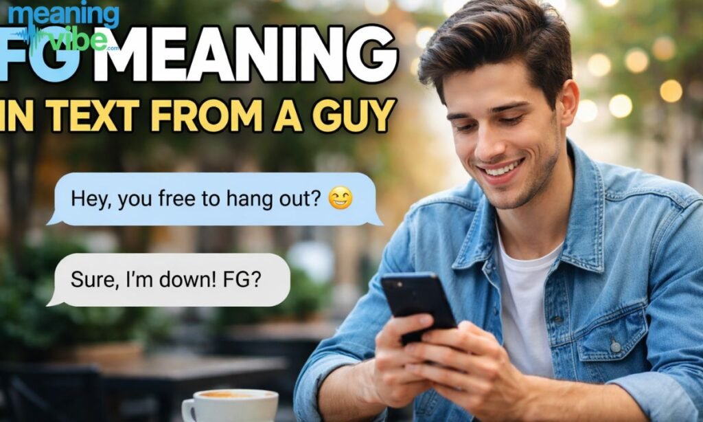 Fg meaning in text from a guy