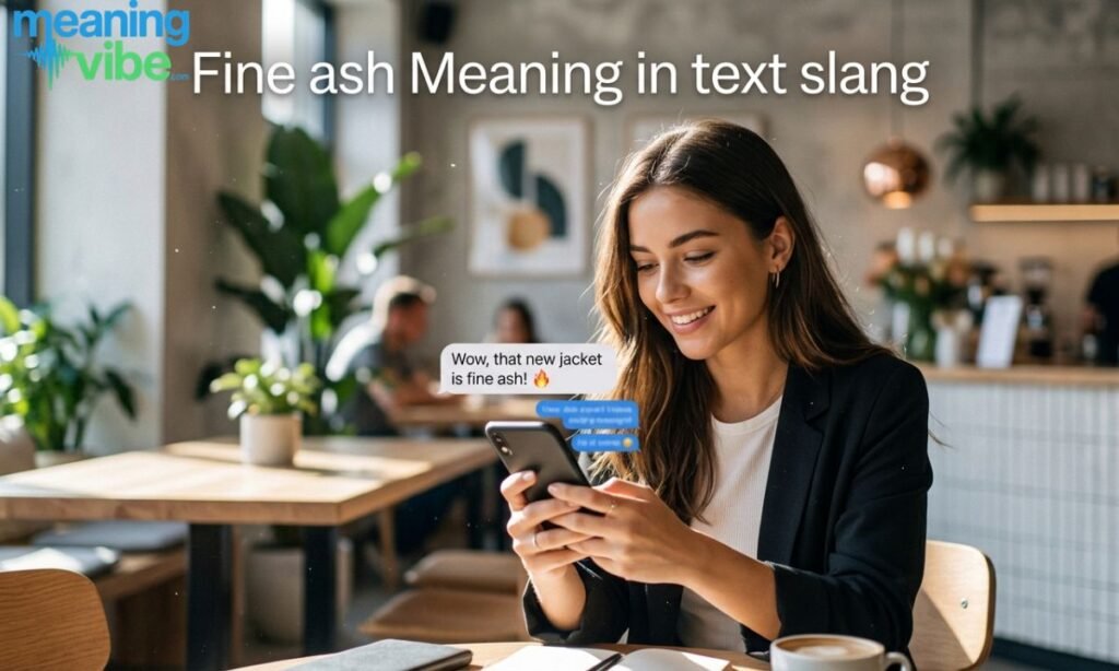 Fine ash Meaning in text slang