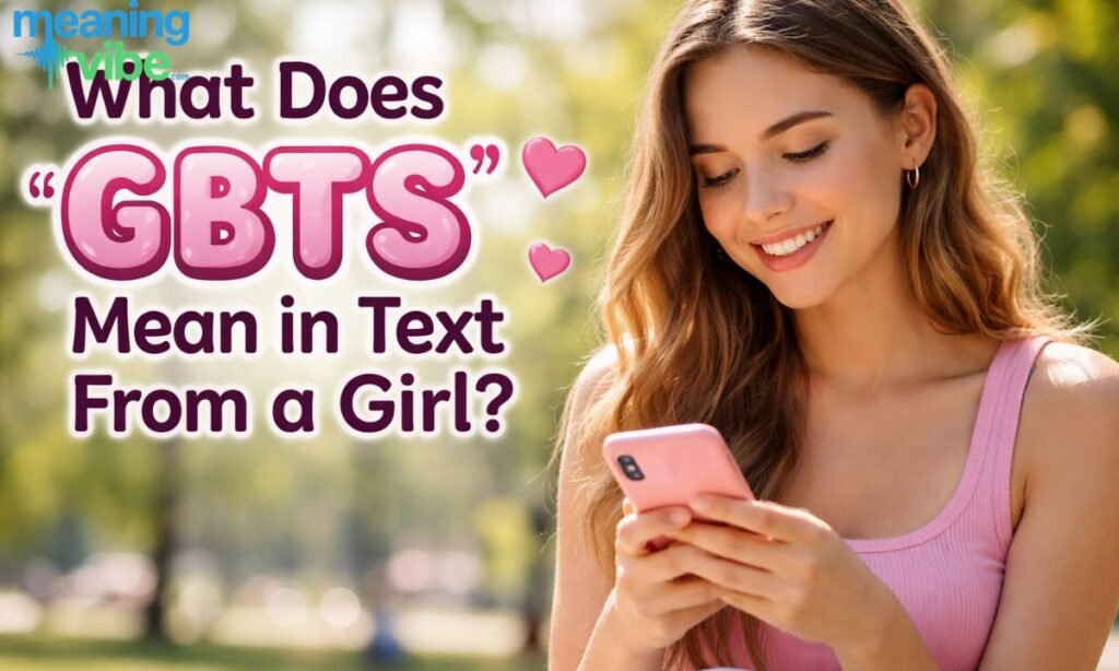 Gbts mean in text from girl