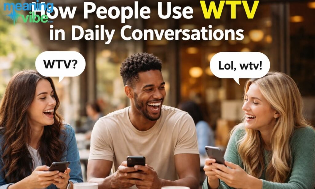 How People Use WTV in Daily Conversations