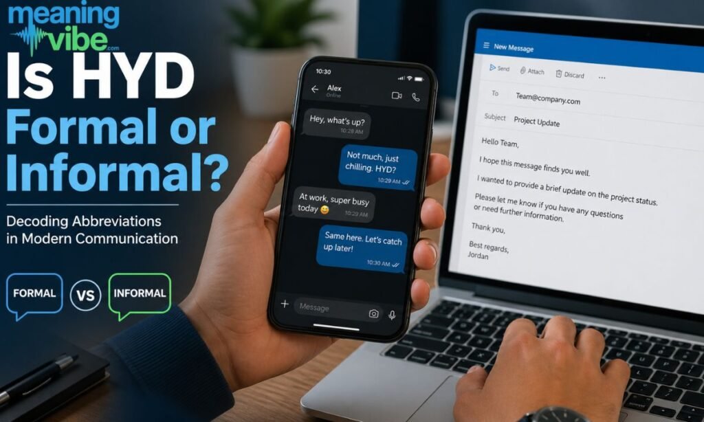 Is HYD Formal or Informal