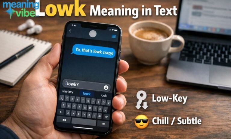 Lowk Meaning in Text