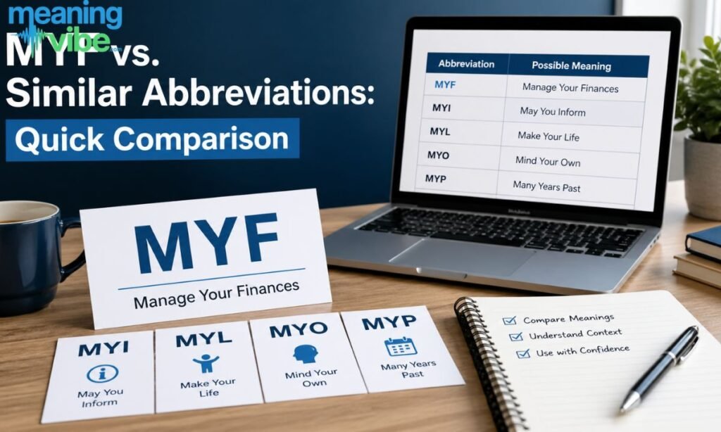 MYF vs. Similar Abbreviations Quick Comparison