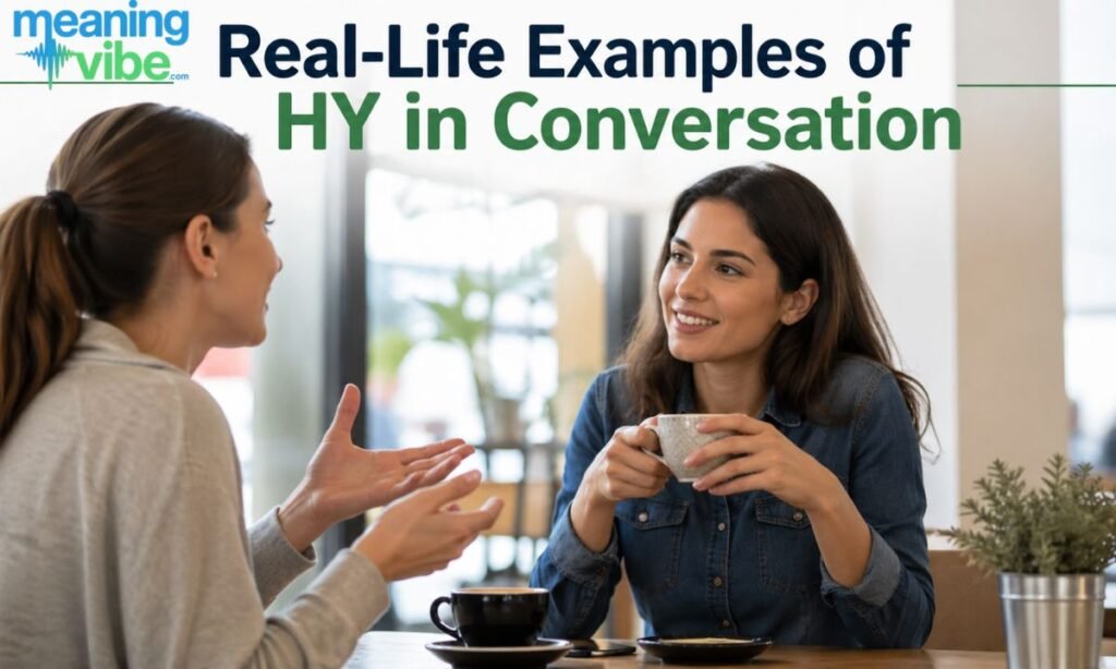 Real-Life Examples of HY in Conversation