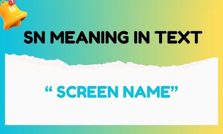SN meaning in text
