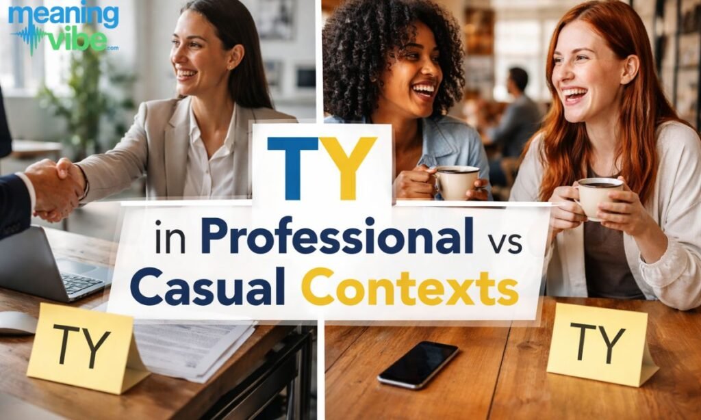 TY in Professional vs Casual Contexts