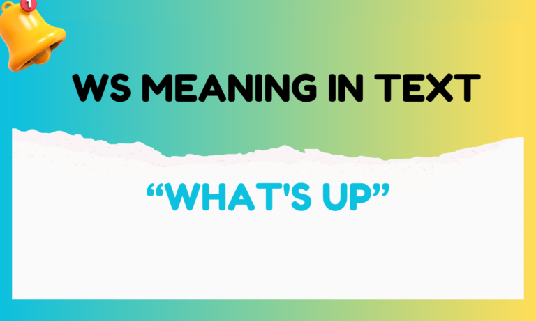 WS meaning in text