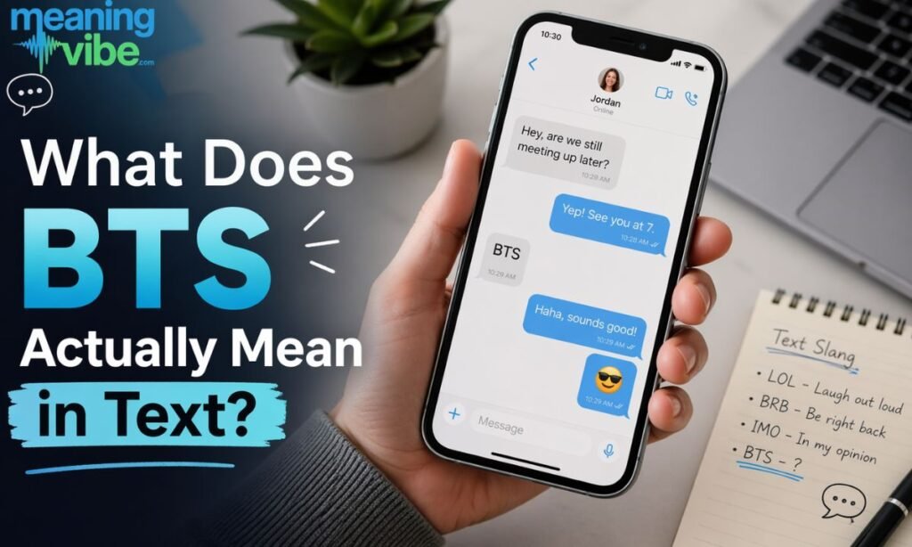 What Does BTS Actually Mean in Text