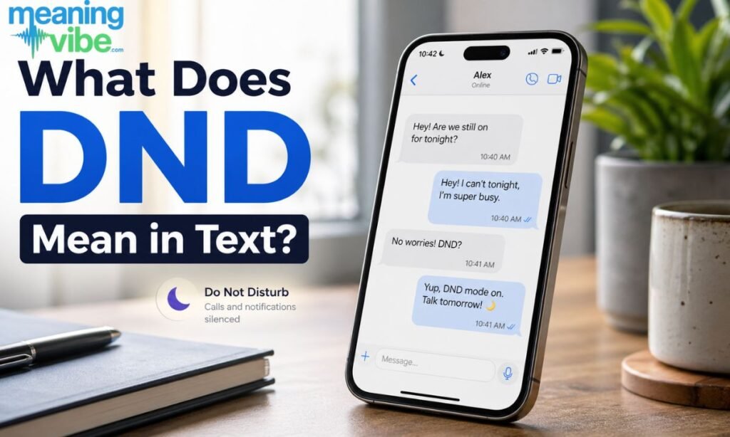 What Does DND Mean in Text