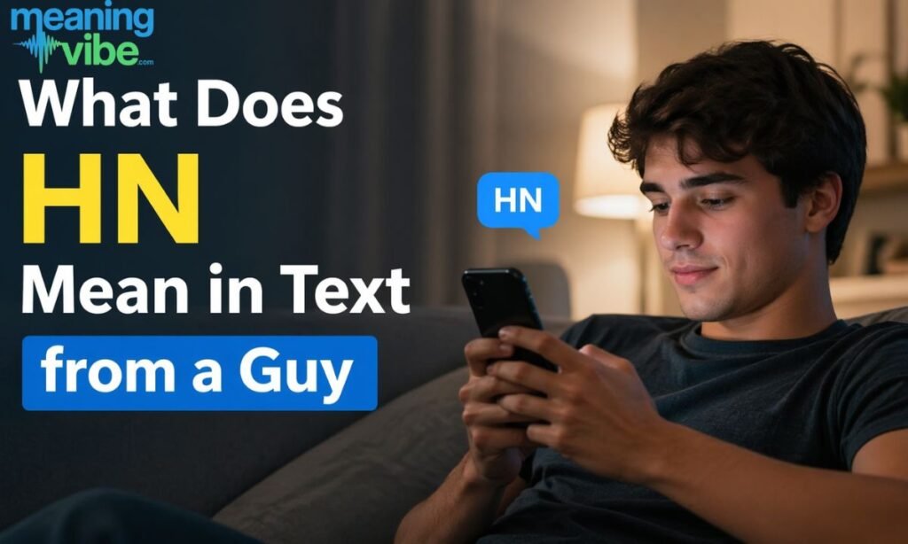 What Does HN Mean in Text from a Guy