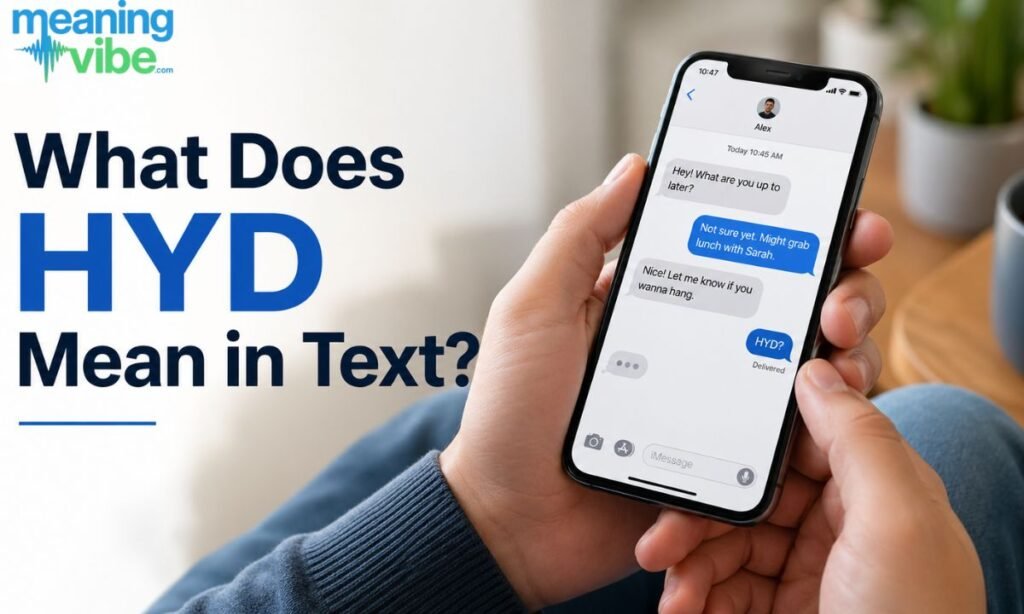 What Does HYD Mean in Text