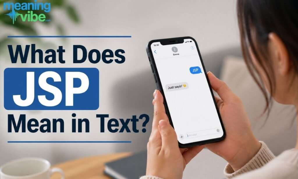What Does JSP Mean in Text
