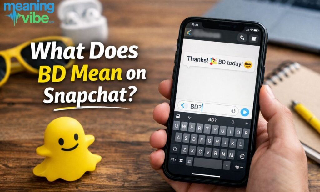 What does BD mean on snapchat