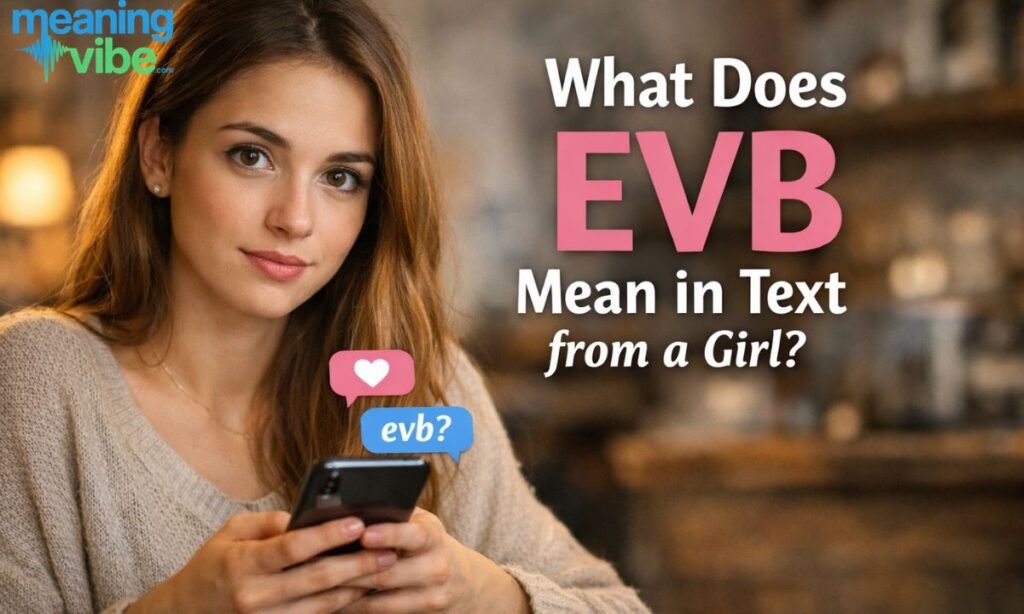 What does evb mean in text from a Girl