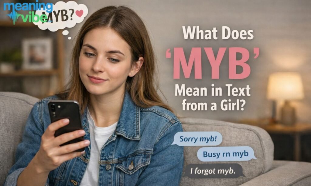 What does myb mean in text from girl