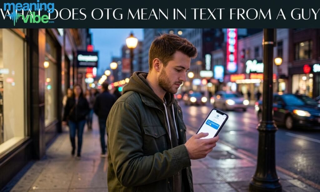 What does otg mean in text from a guy