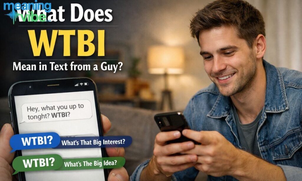 What does wtbi mean in text from a guy