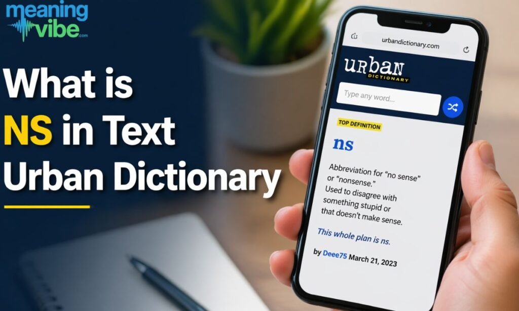 What is ns in text urban dictionary