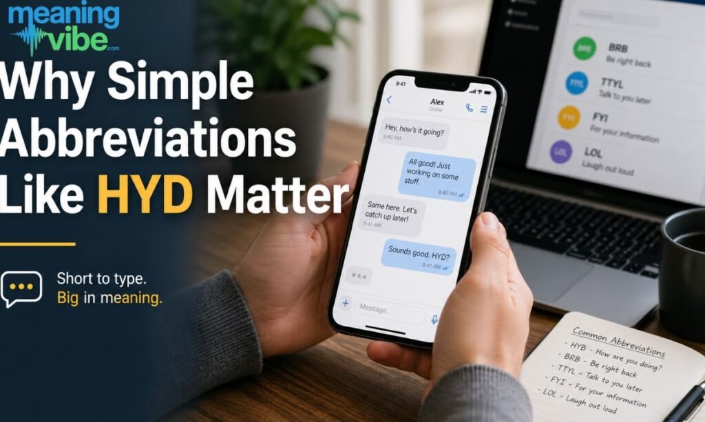 Why Simple Abbreviations Like HYD Matter