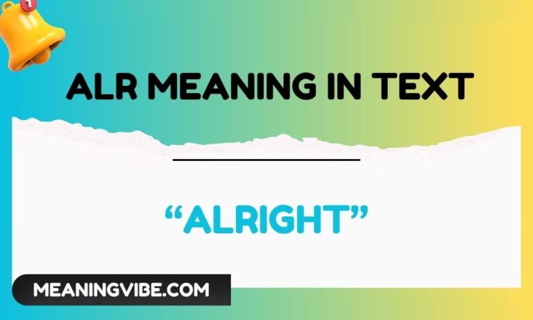 alr meaning in text