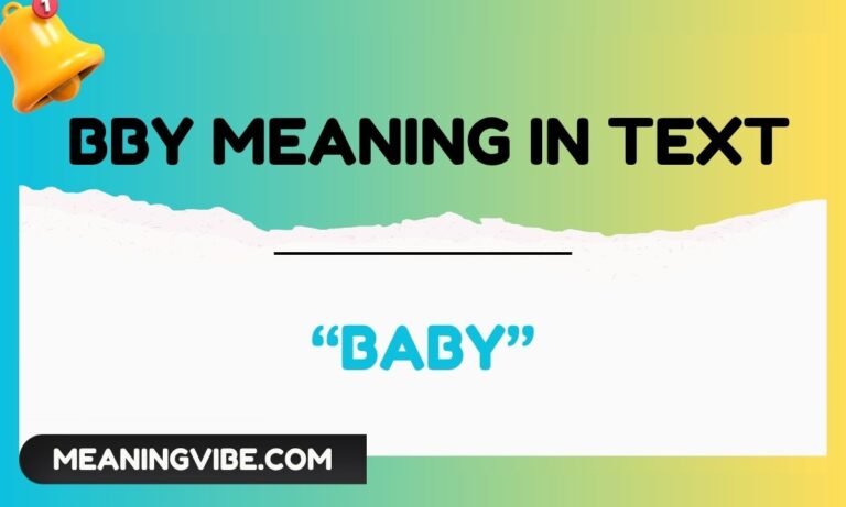bby meaning in text
