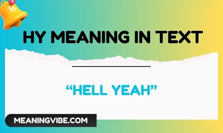 hy meaning in text
