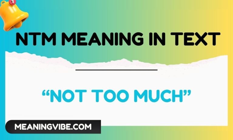 ntm meaning in text