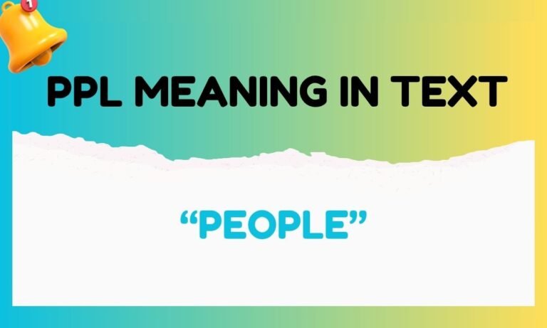 ppl meaning in text