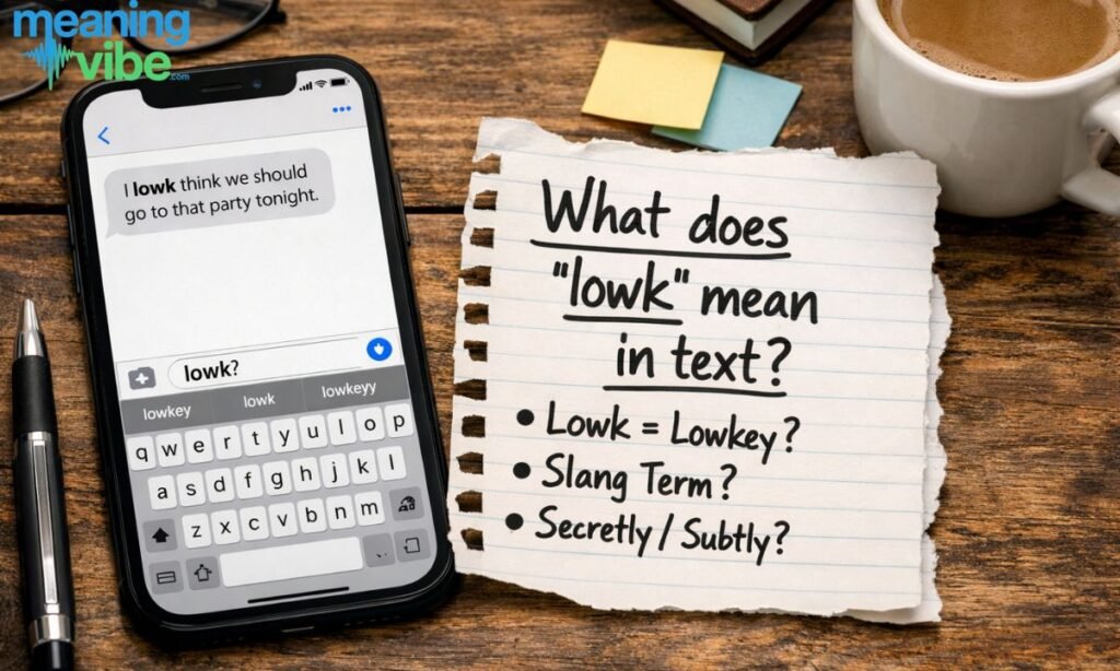 what does lowk mean in text_