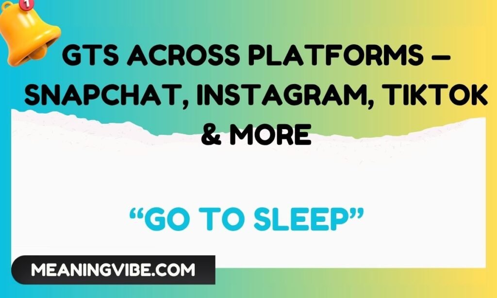GTS Across Platforms — Snapchat, Instagram, TikTok & More