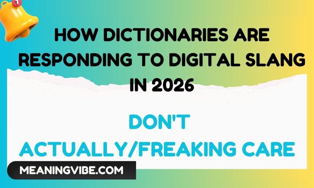 How Dictionaries Are Responding to Digital Slang in 2026