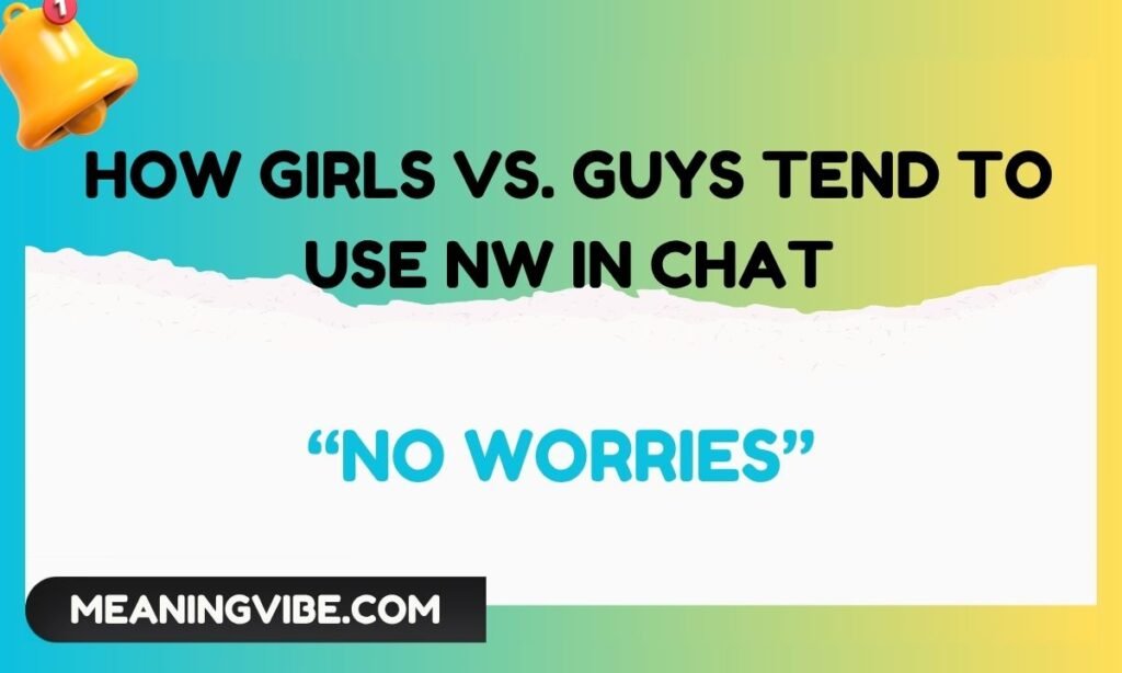 How Girls vs. Guys Tend to Use NW in Chat