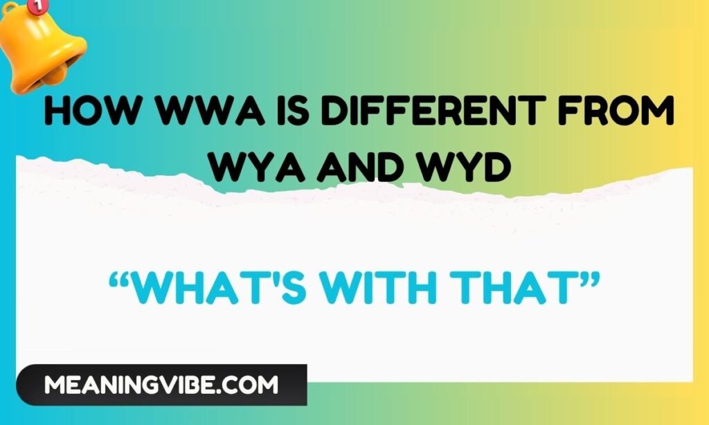 How WWA Is Different From WYA and WYD