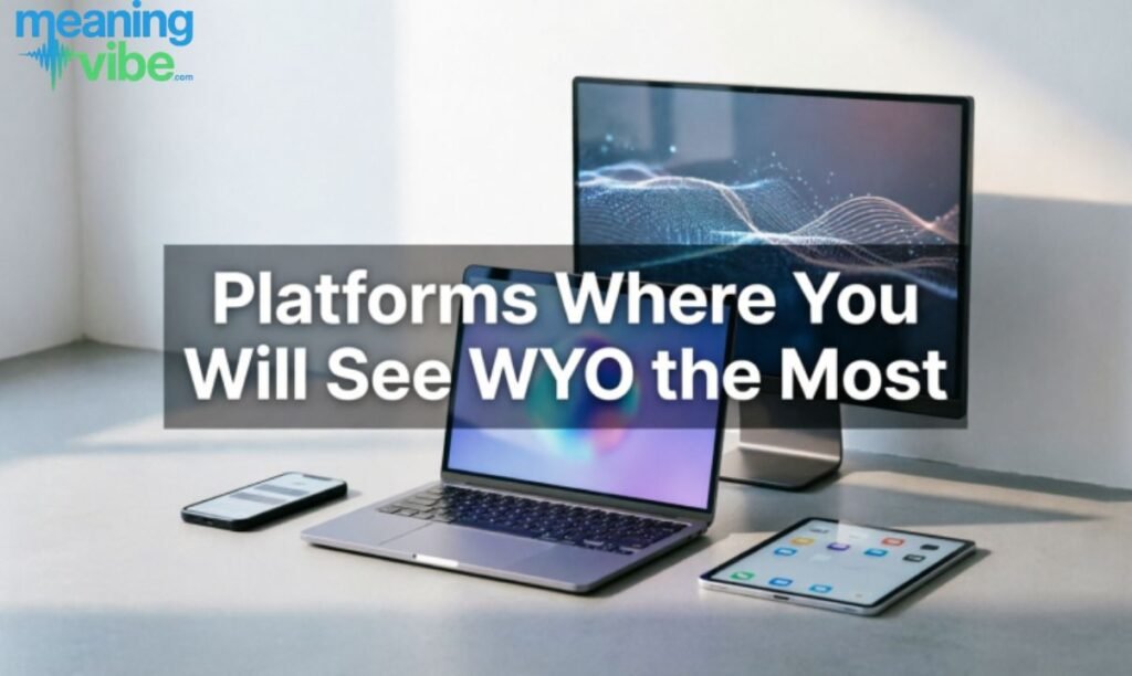 Platforms Where You Will See WYO the Most