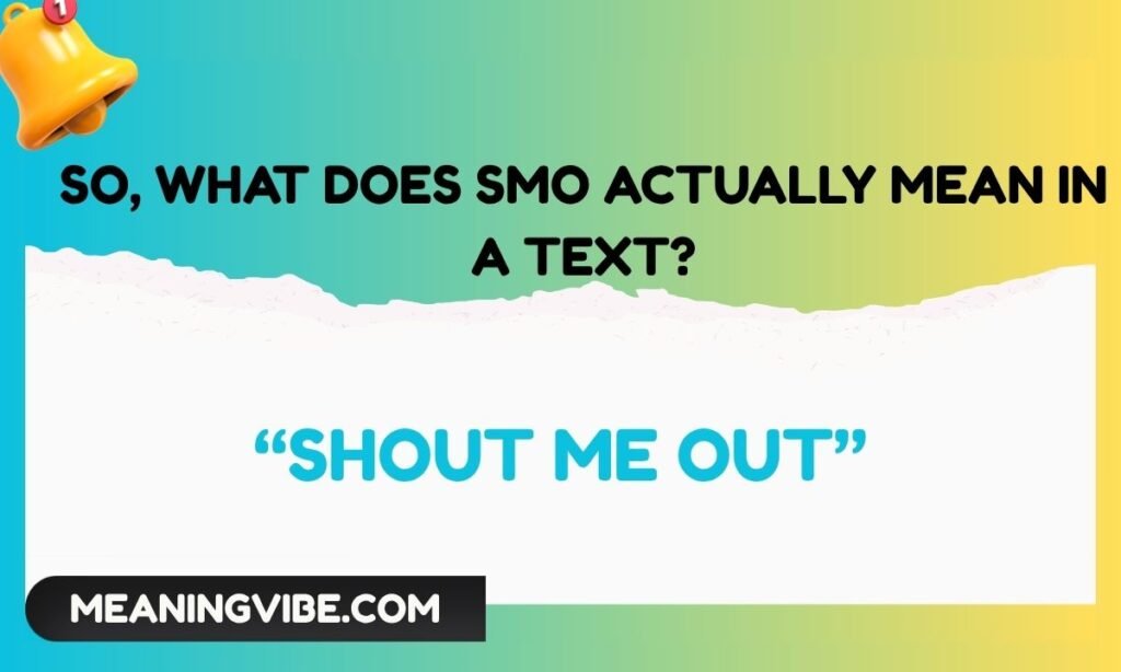 So, What Does SMO Actually Mean in a Text