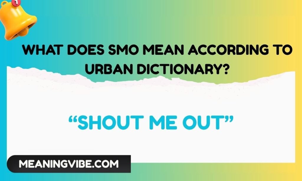 What Does SMO Mean According to Urban Dictionary