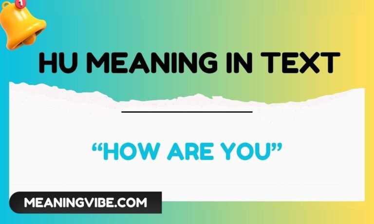hu meaning in text