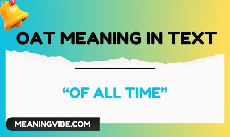 oat meaning in text