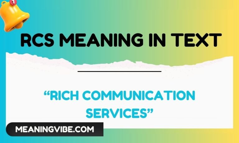 rcs meaning in text