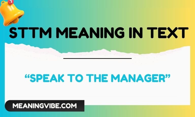 sttm meaning in text