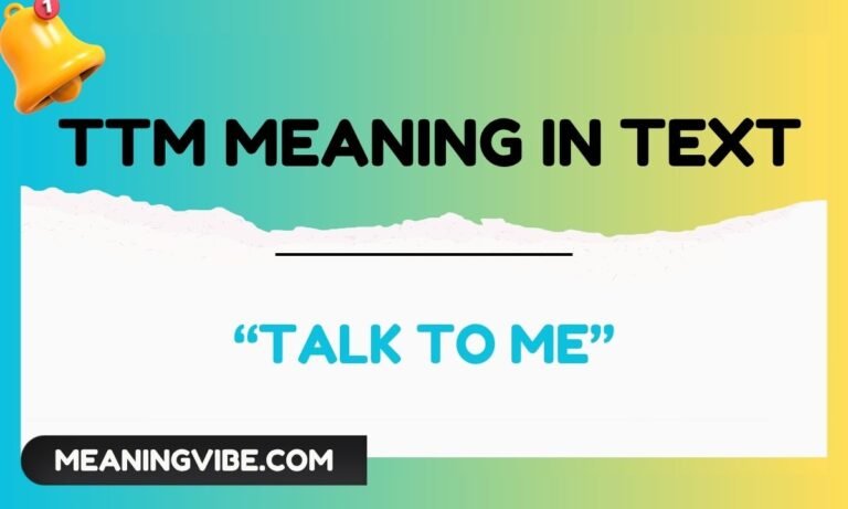 ttm meaning in text