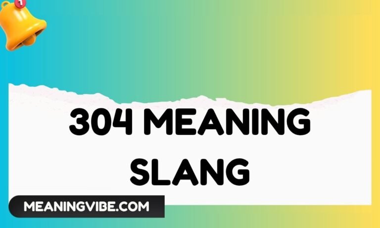 304 Meaning Slang