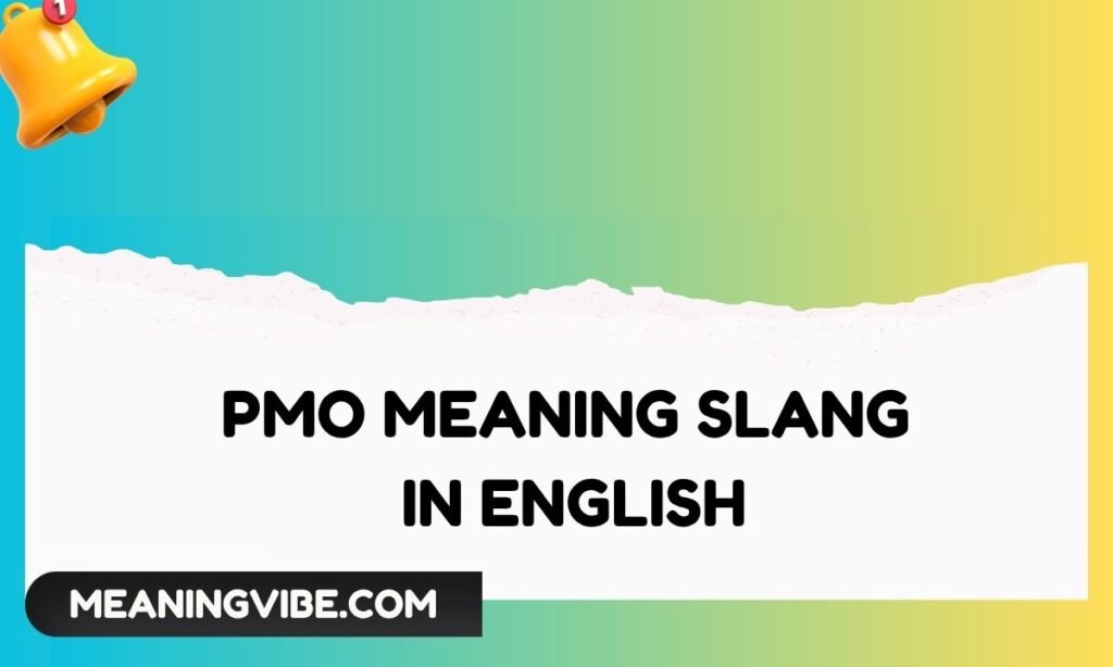 PMO Meaning Slang in English