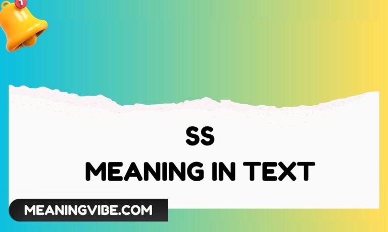 SS Meaning in Text