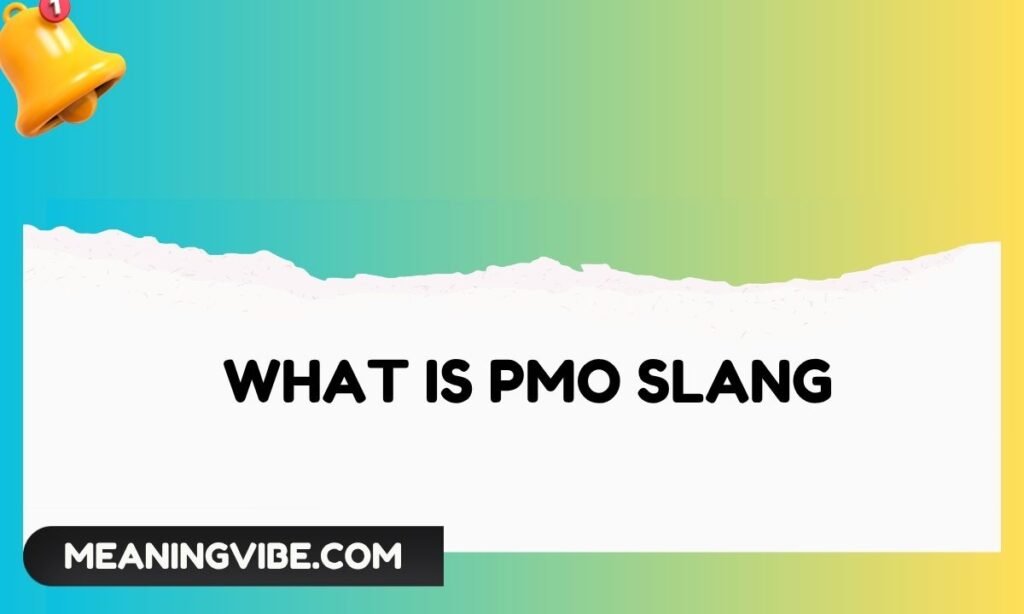 What Is PMO Slang