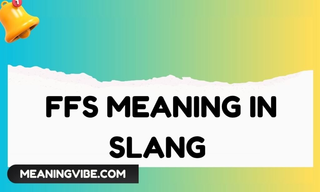 FFS Meaning in Slang