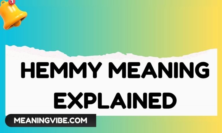 Hemmy Meaning Explained