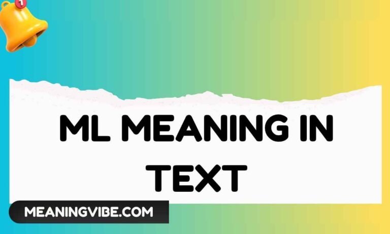 ML Meaning in Text